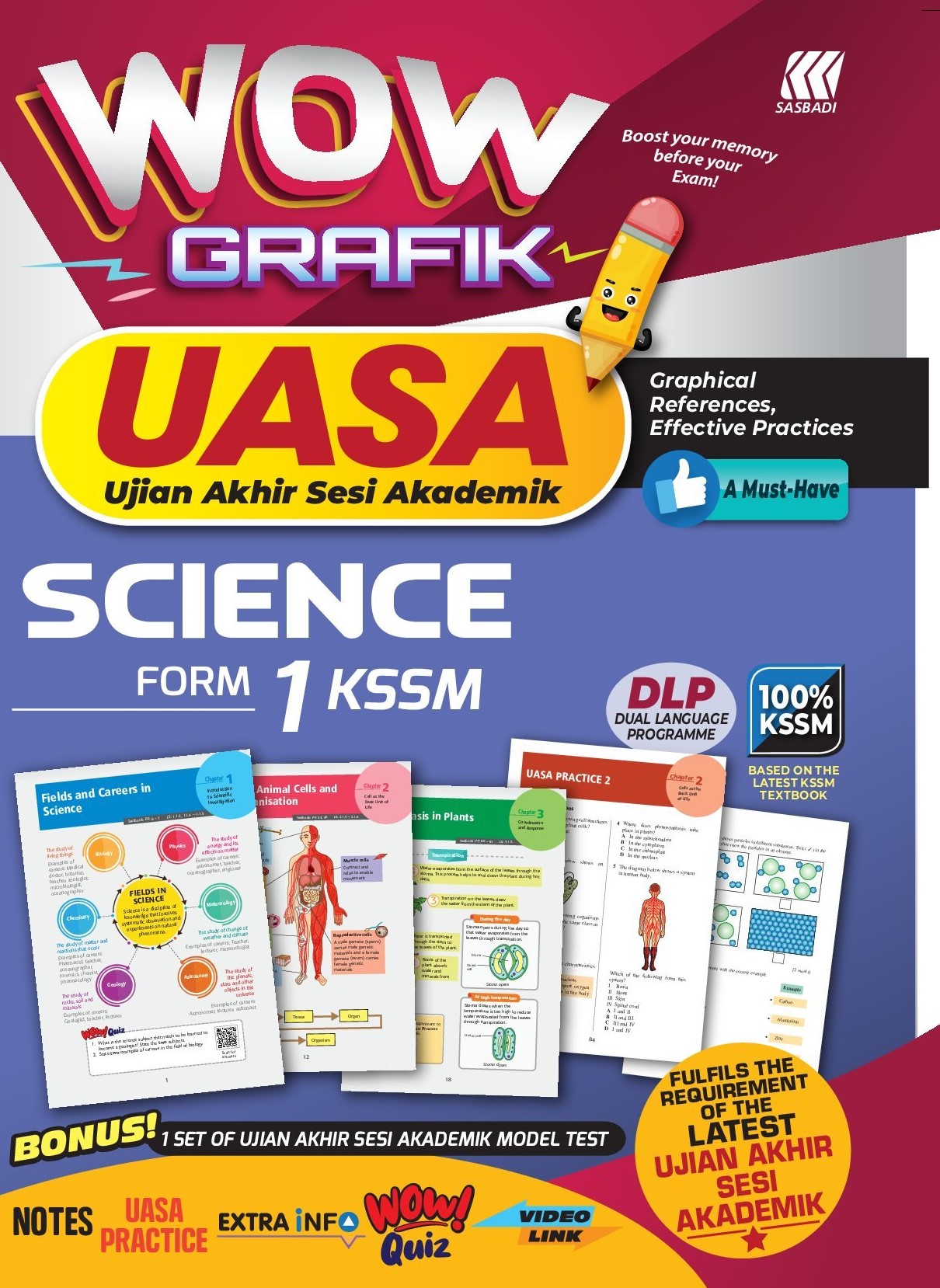 WOW GRAFIK UASA KSSM SCIENCE FORM 1 Cover